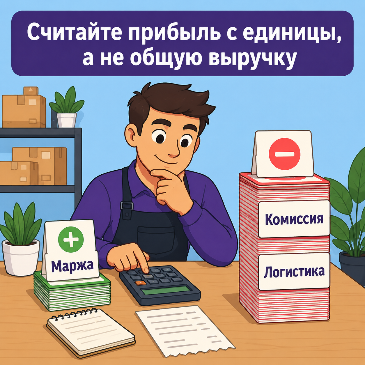 Расчёт юнит-экономики для ABC-анализа на Wildberries