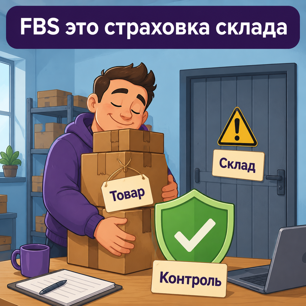 Селлер контролирует свой товар, пока склад маркетплейса недоступен