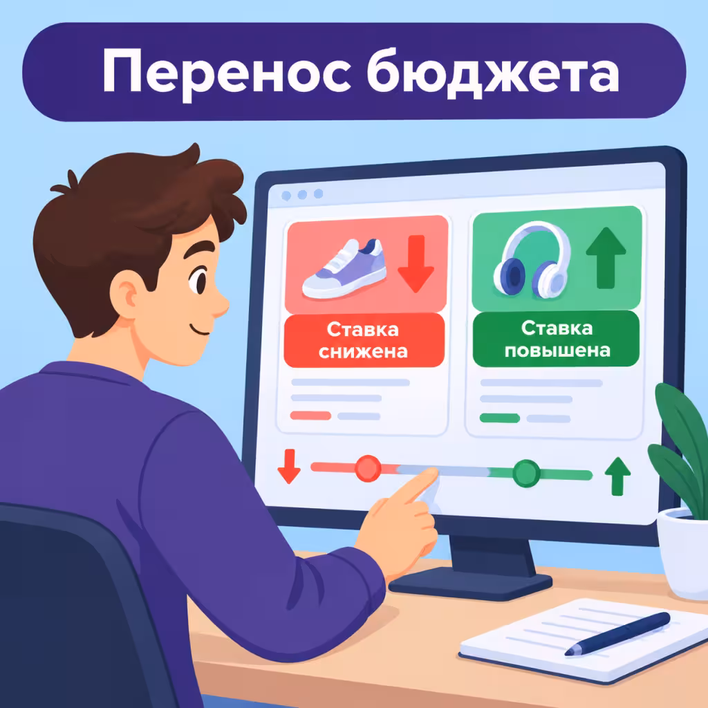 Оптимизация ставок в рекомендациях Перенос рекламного бюджета с убыточного SKU на прибыльный.
