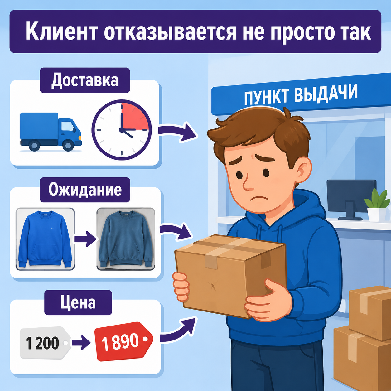 Причины низкого процента выкупа на Wildberries