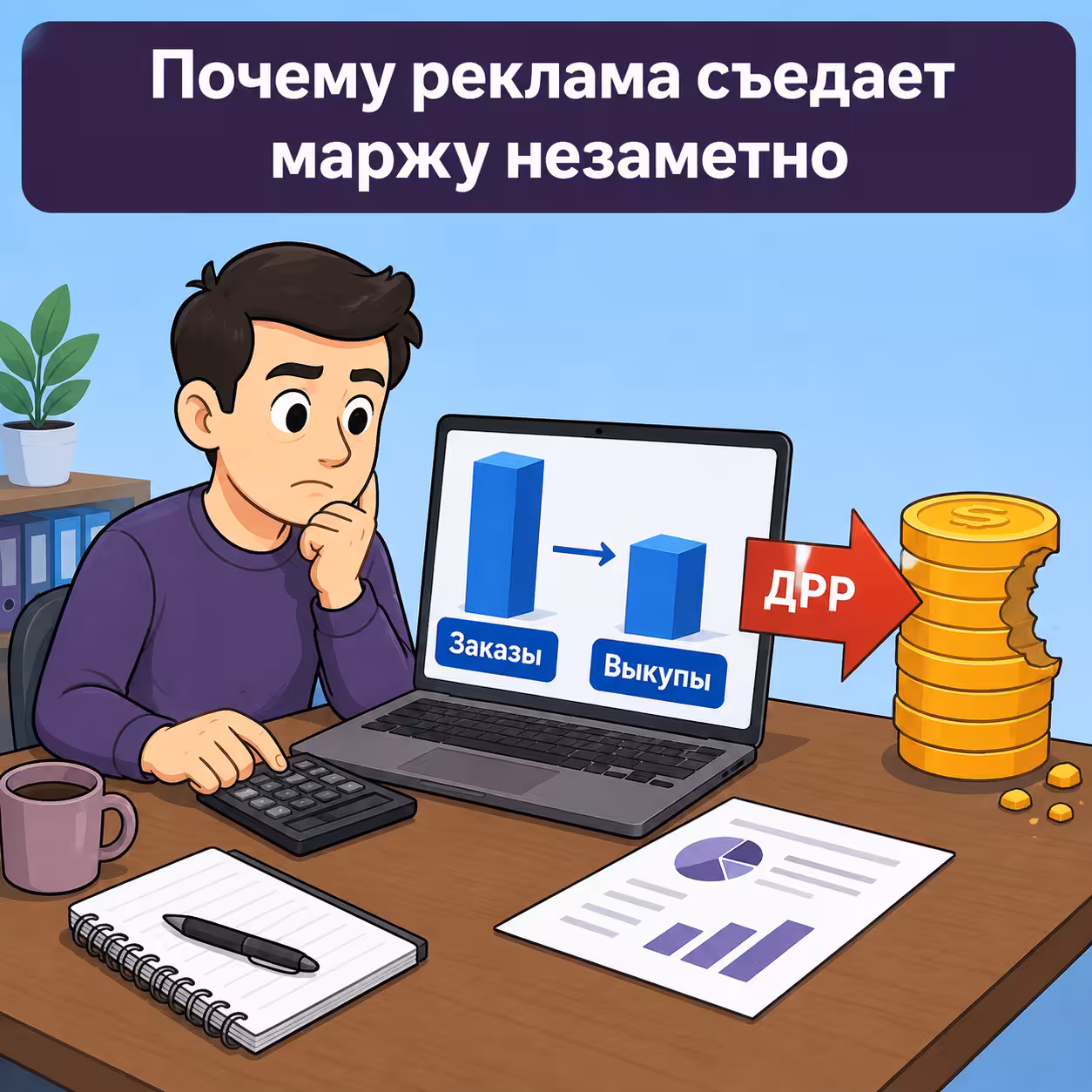 Расчёт себестоимости с учётом выкупа и рекламы