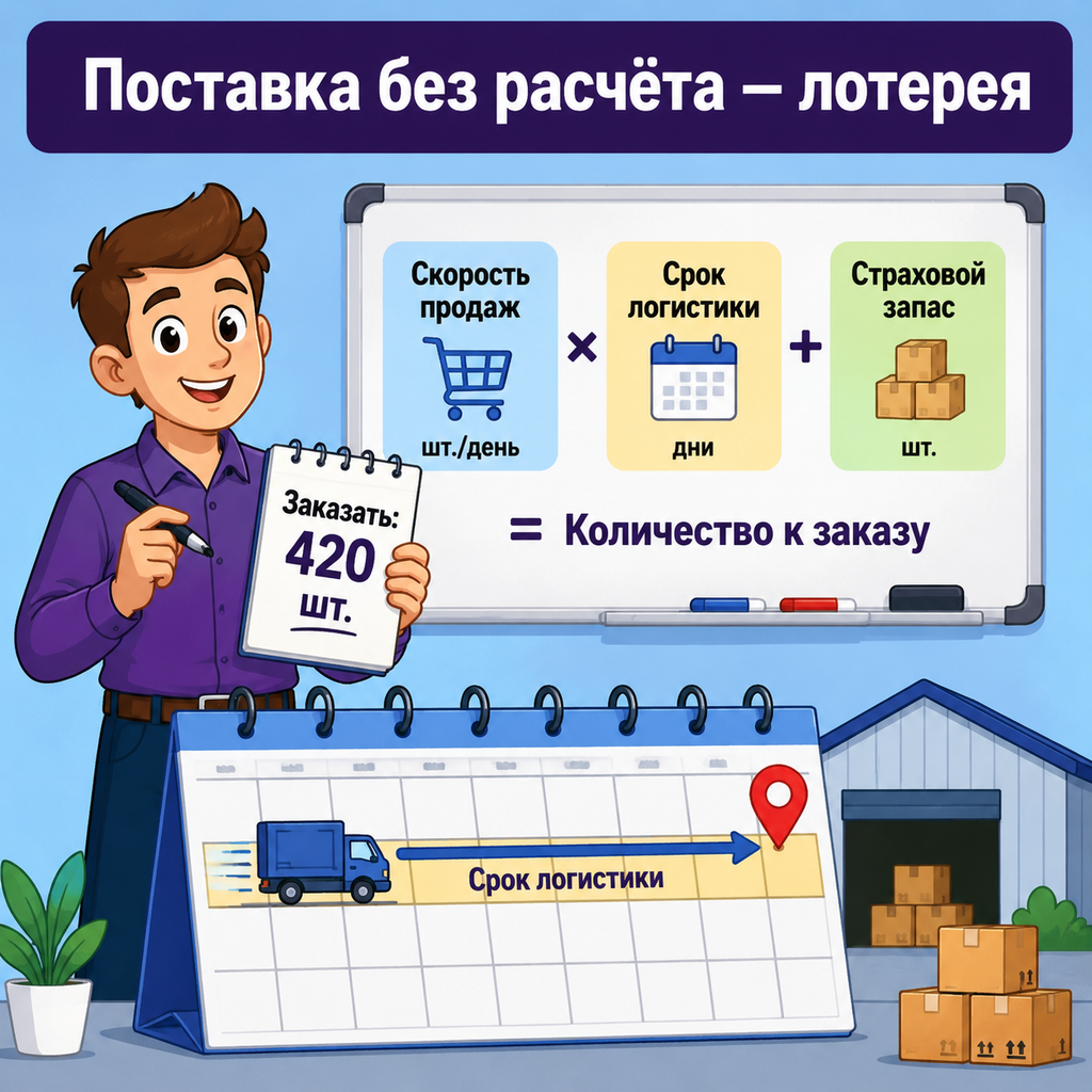 Планирование поставки товара на склад Wildberries с учётом сроков логистики